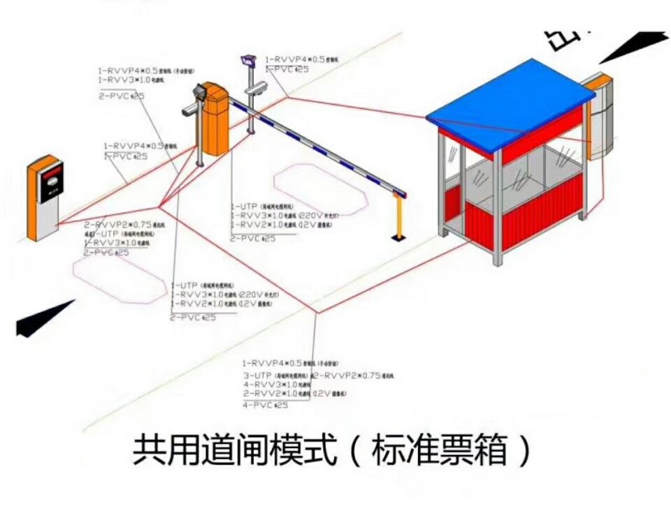 安国市单通道模式停车系统